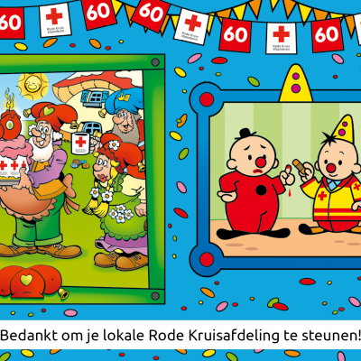 Rode Kruissticker viert 60e verjaardag met Studio 100-figuren