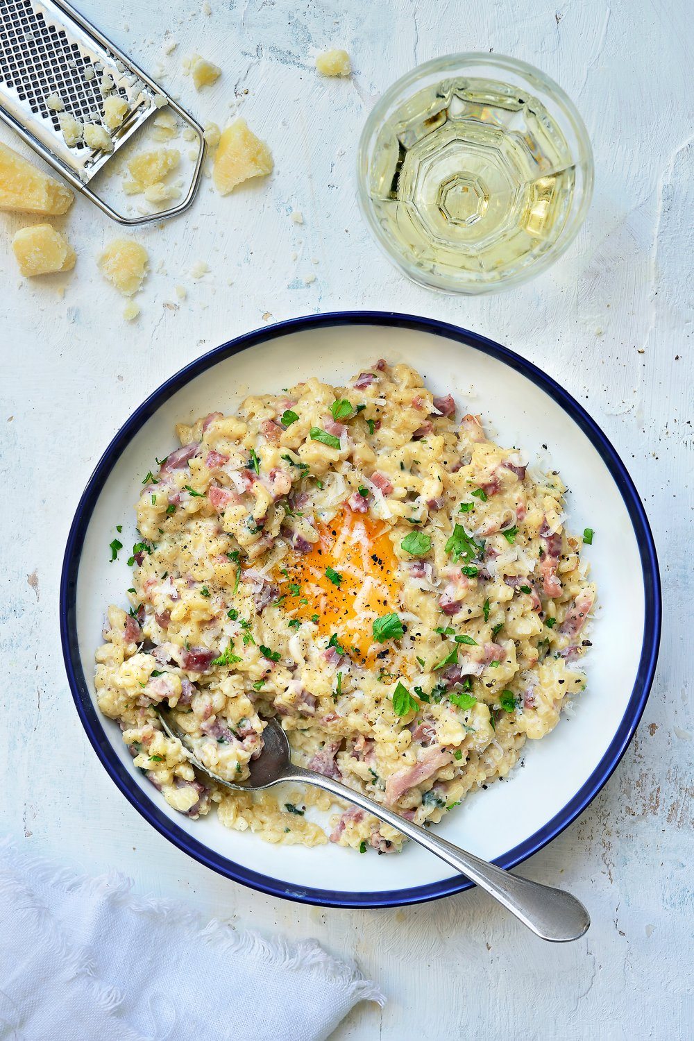 Risotto carbonara