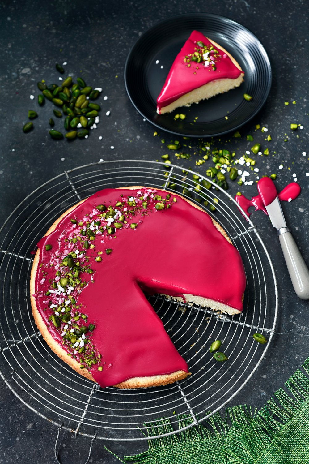 Roze koek