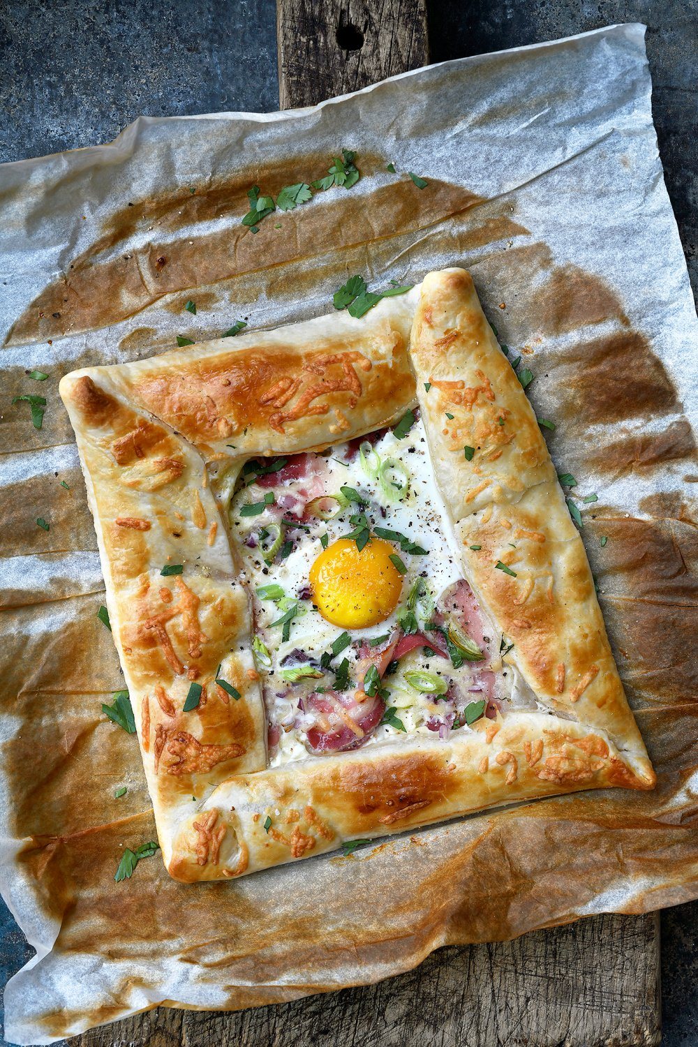 Galette met spek, ei en kaas