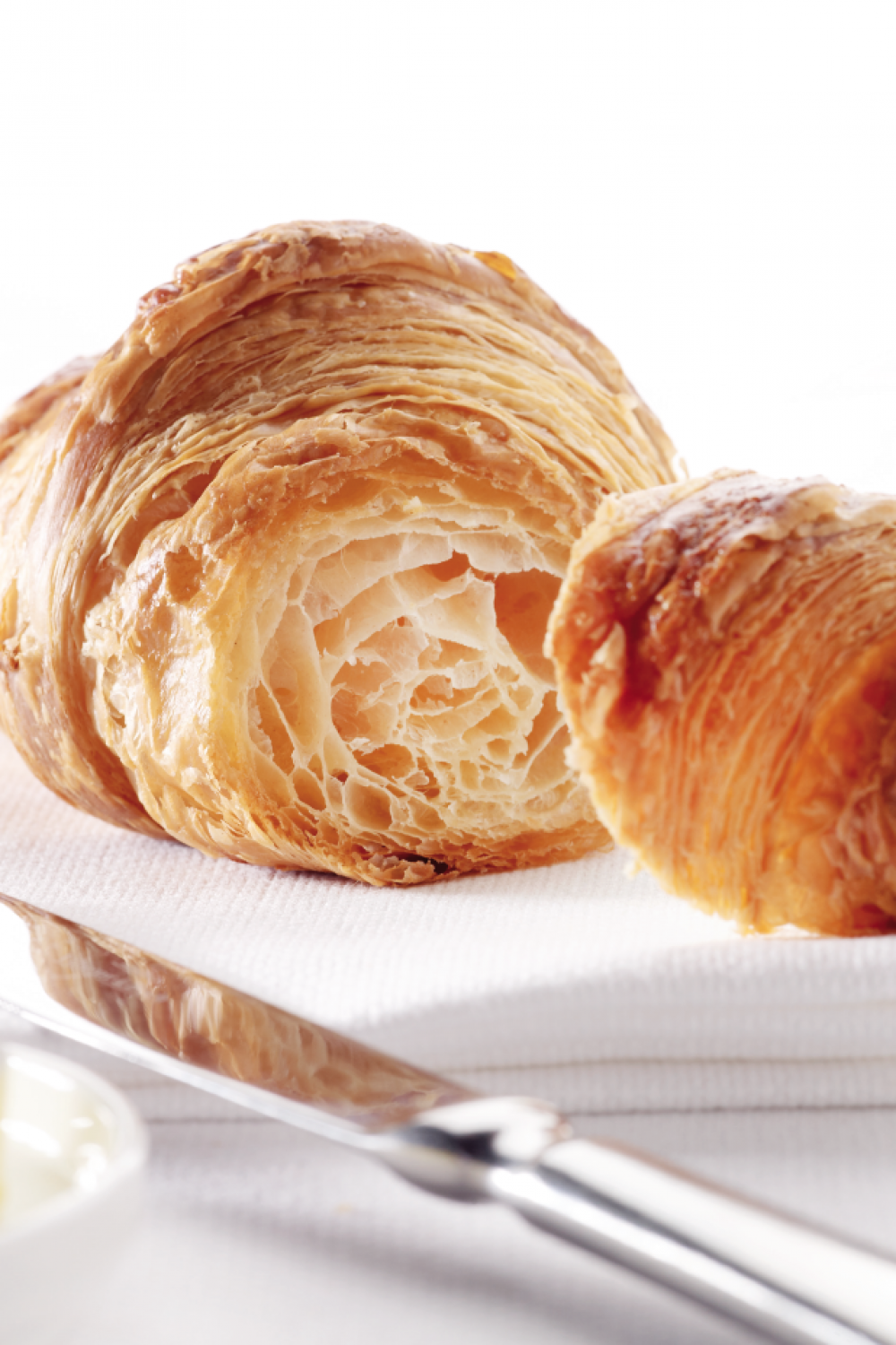 Franse roombotercroissants