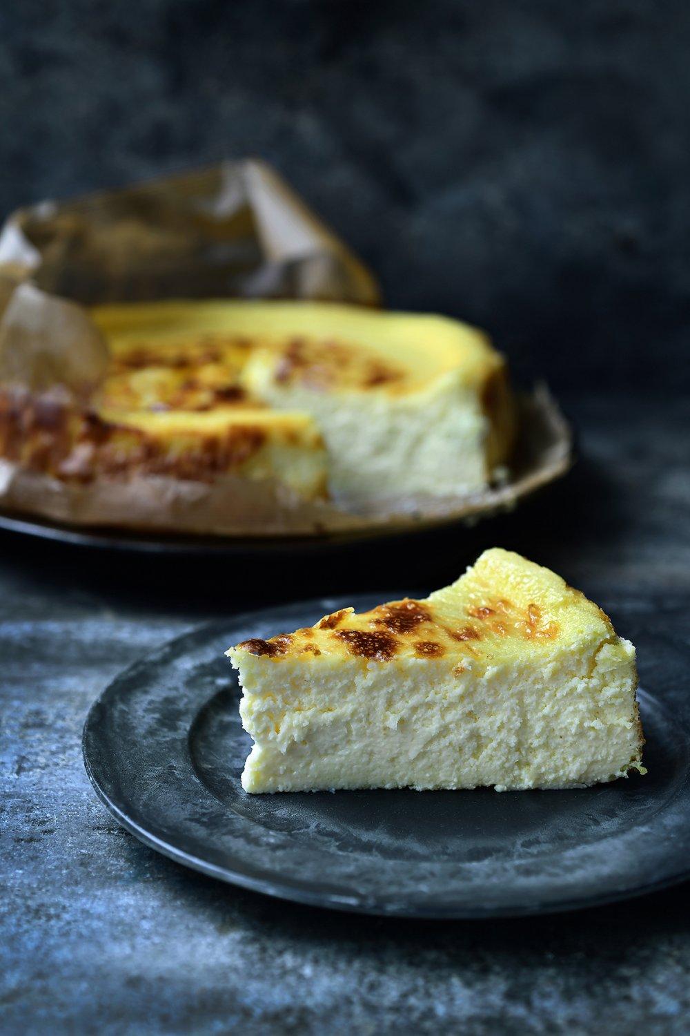 Gebakken cheesecake met citroen