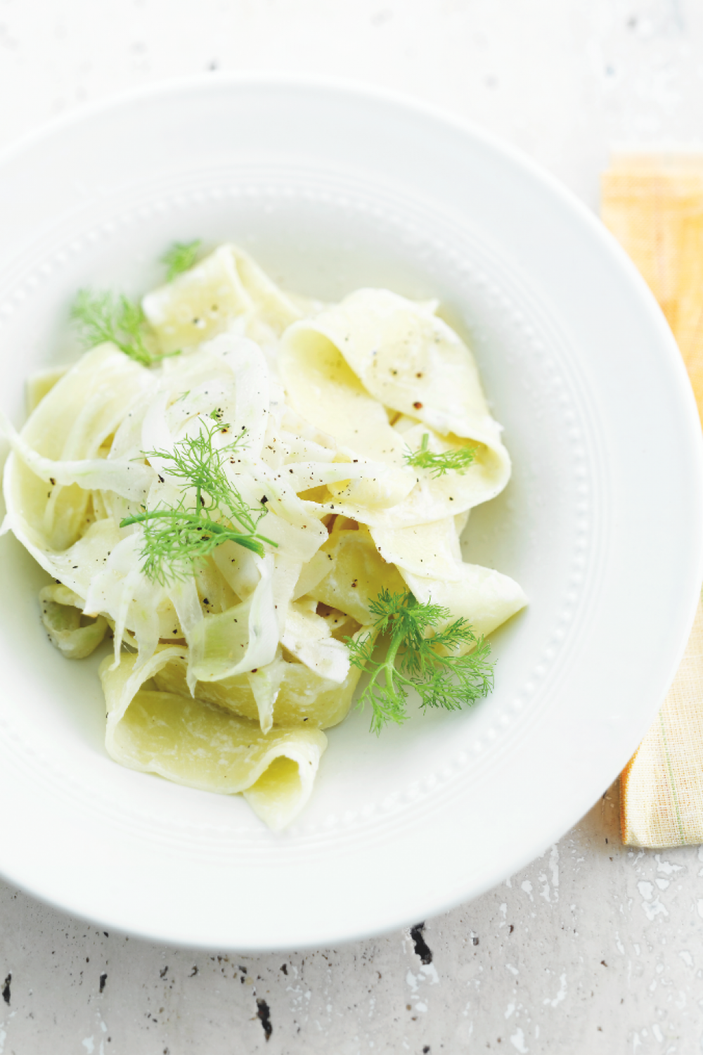 Supersnelle pasta met 3 kazen en venkel