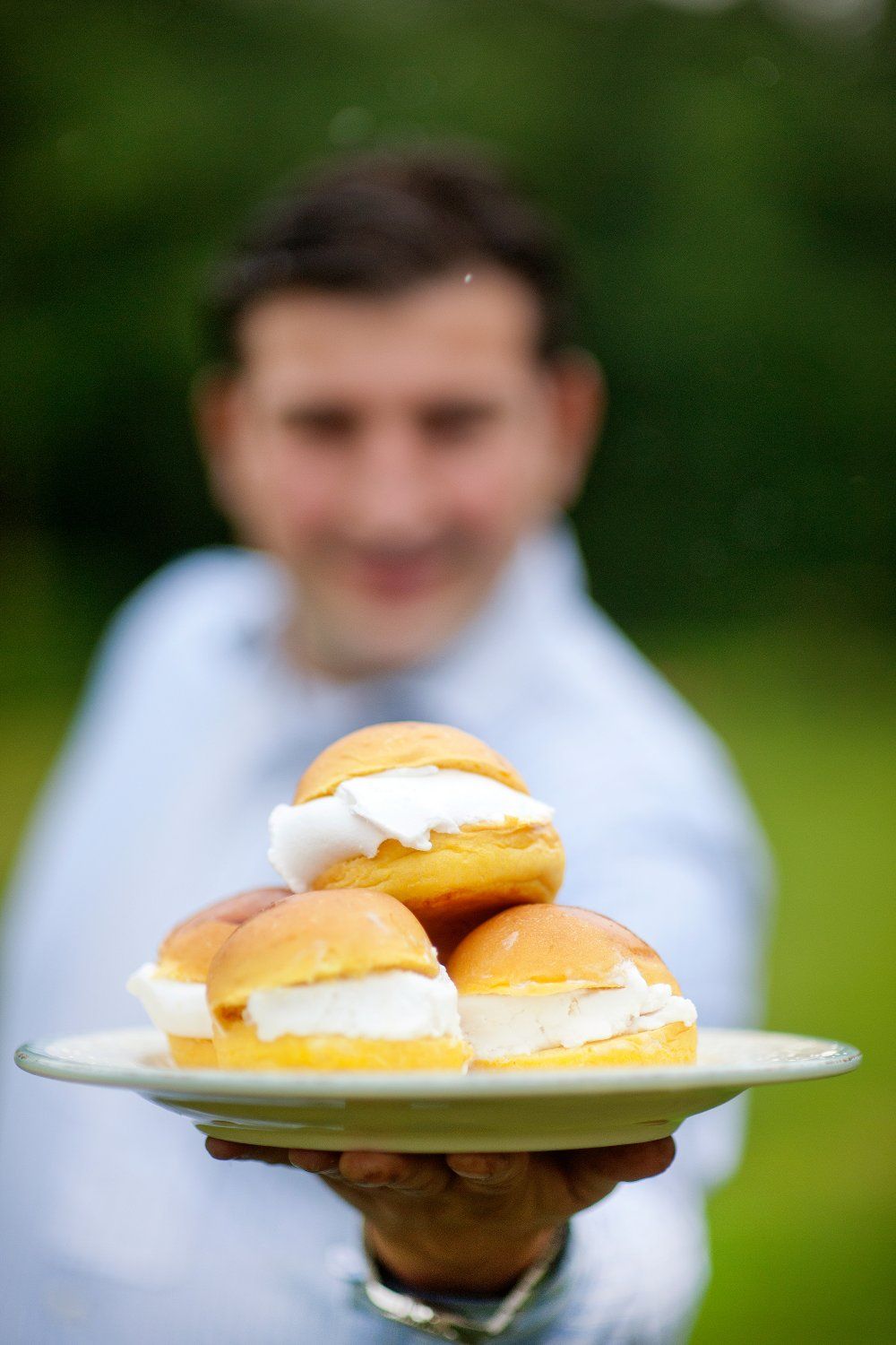 Brioches met citroensorbet