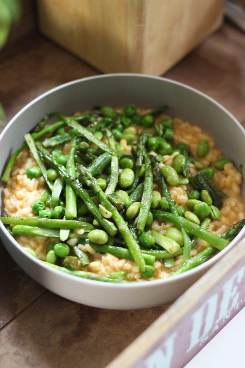 Nordic risotto met groene asperges