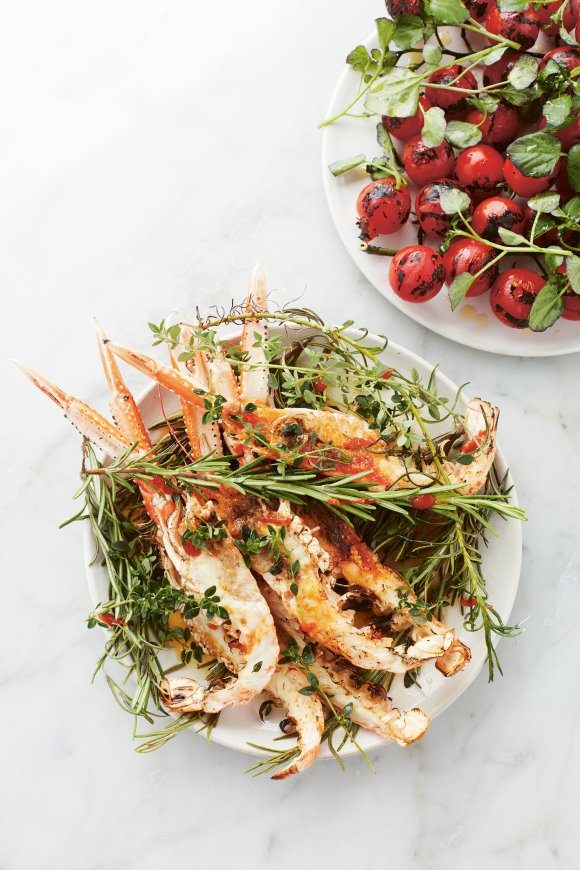 Gegrilde langoustines met Elexir d'Anvers