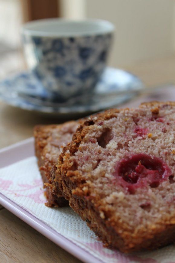 Brood met frambozen