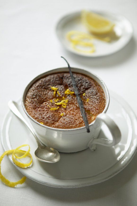 Citroensoufflé in 'n potje met ricotta