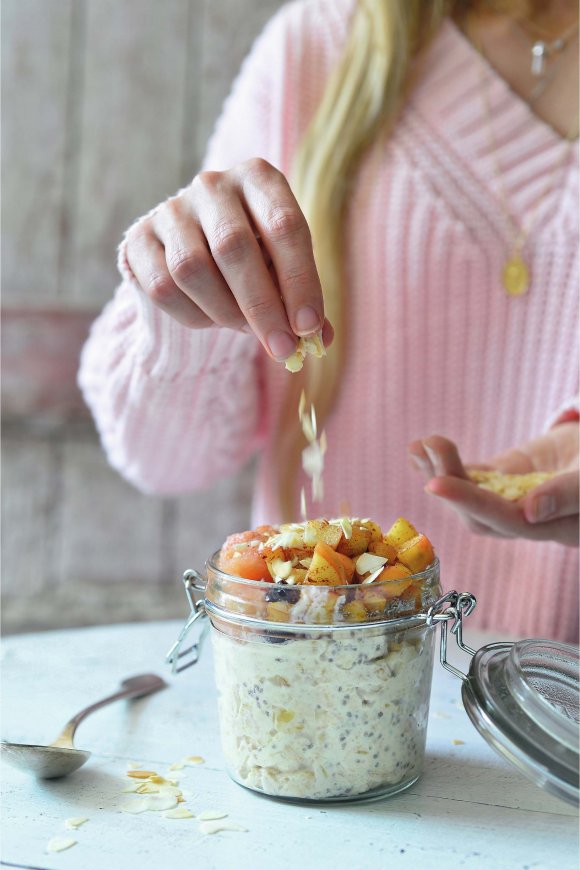 Appelgebak overnight oats