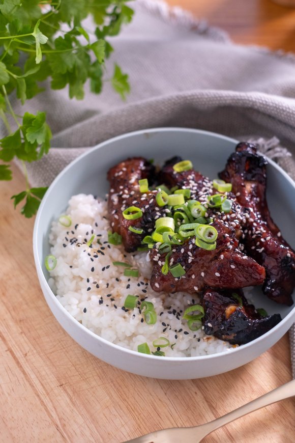 Sticky ribbetjes op Aziatische wijze