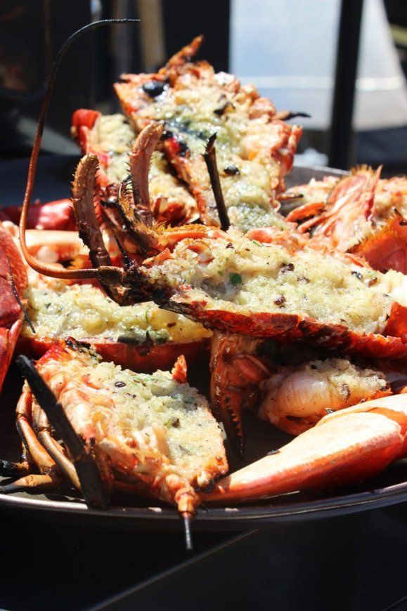 Gegrilde Oosterscheldekreeft met vadouvanboter