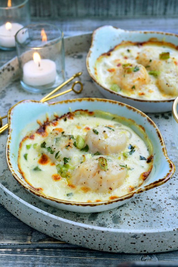 Gegratineerde coquilles