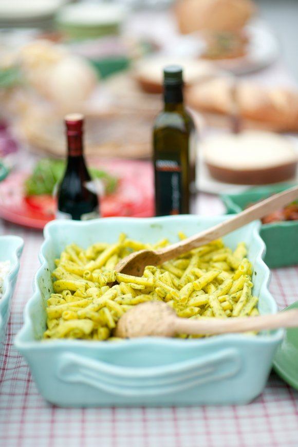 Rigatoni met pesto