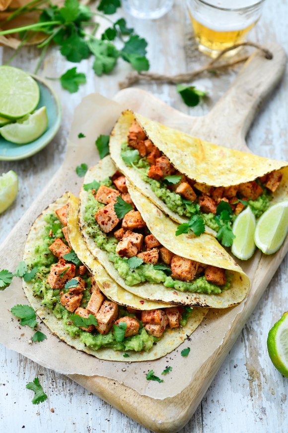 Taco's met pittige tofu