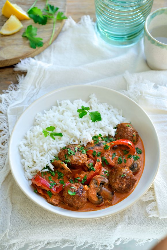 Stroganoff gehaktballen