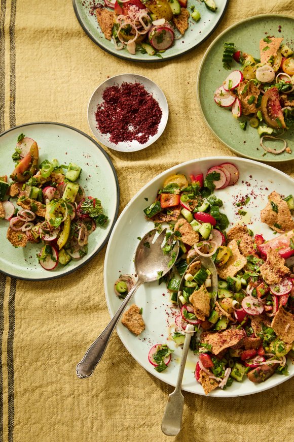 Fattoush uit de koelkast geplunderd