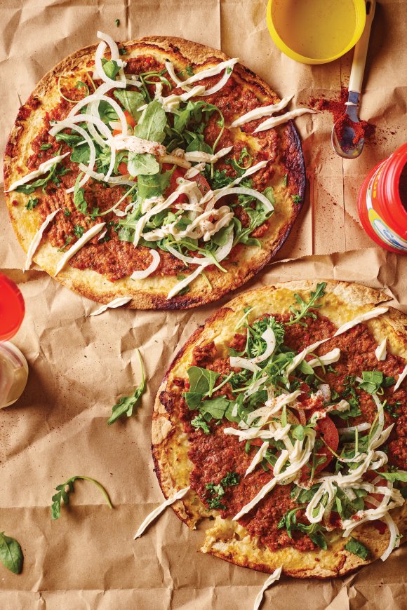 Turkse pizza met merguez