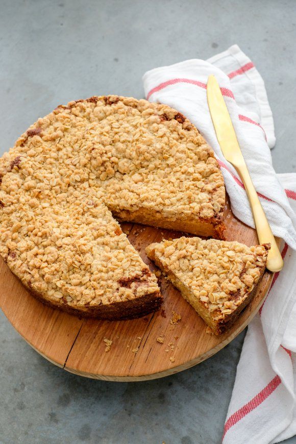 Appelcake met crumble