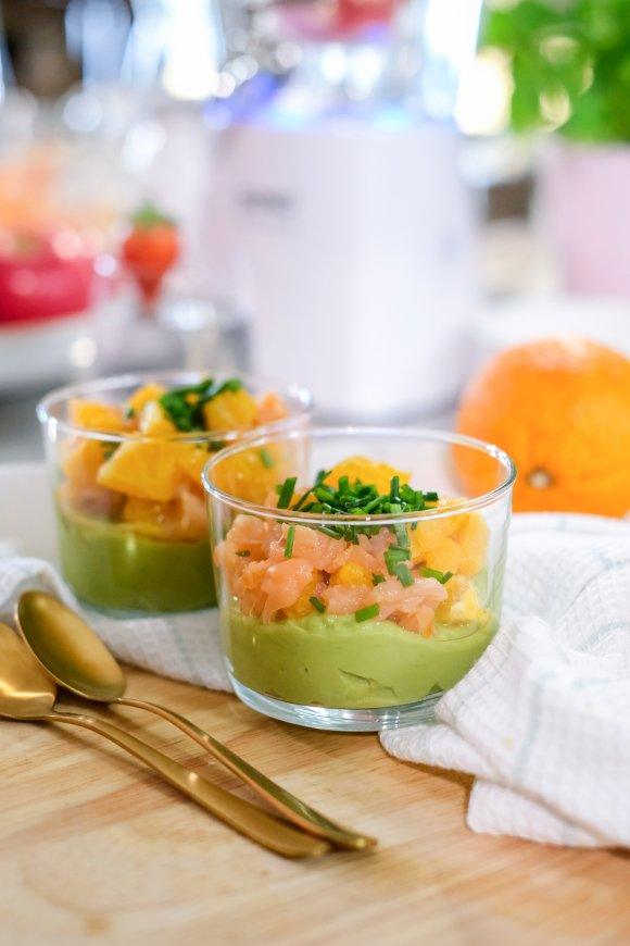 Avocadohapje met gerookte zalm