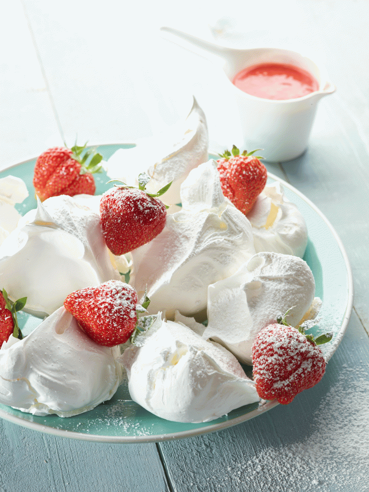 Recept "Meringues met slagroom" njam!