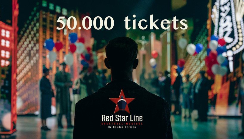Afbeelding nieuwsartikel: 'Spektakel-musical Red Star Line  rondt de kaap van 50.000 tickets!'