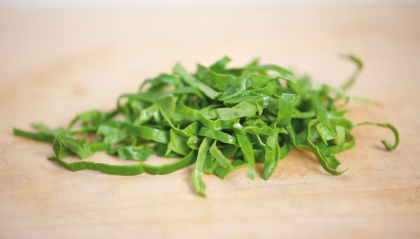 Chiffonade snijden