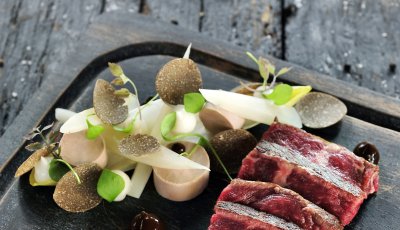 Steak Rossini met schorseneren en truffel