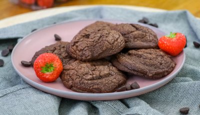 Zachte chocolade fudge koekjes