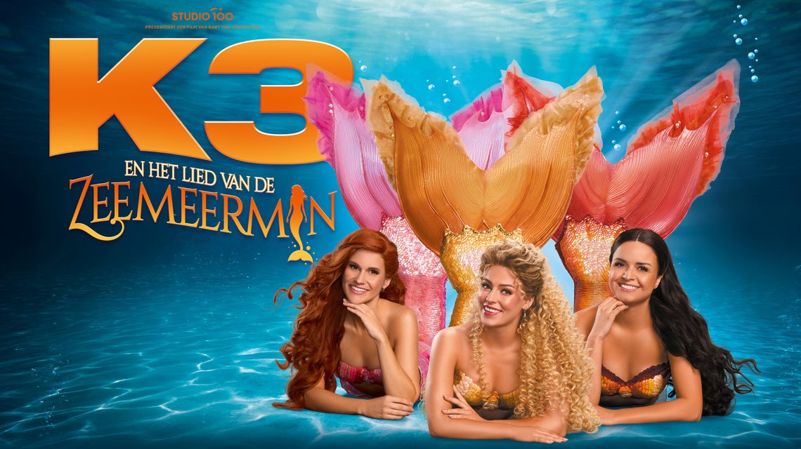 Hanne, Marthe en Julia schitteren als zeemeerminnen in nieuwe K3-film